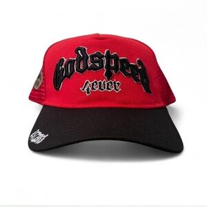 GODSPEED Red and Black HAT